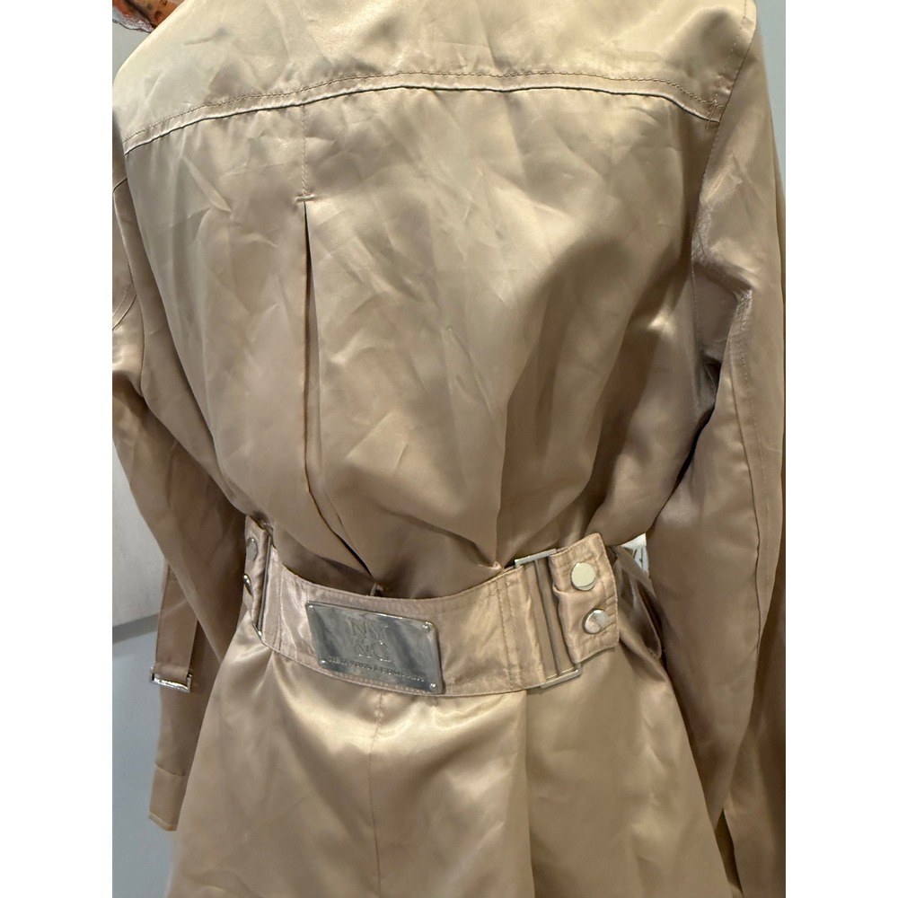 New York & Company Collection Champagne Satin‎ Utility Belted Jacket, 10 NWT - Picture 6 of 9